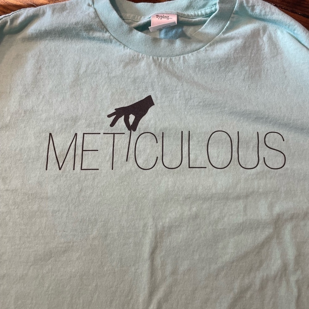 METICULOUS quality long sleeve tshirt light green 100% cotton size L